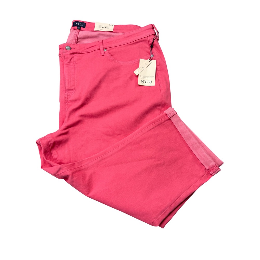 NYDJ Chloe Capri Jeans Womens 26W Spiced Coral NWT Lift Tuck Cool Embrace 0881